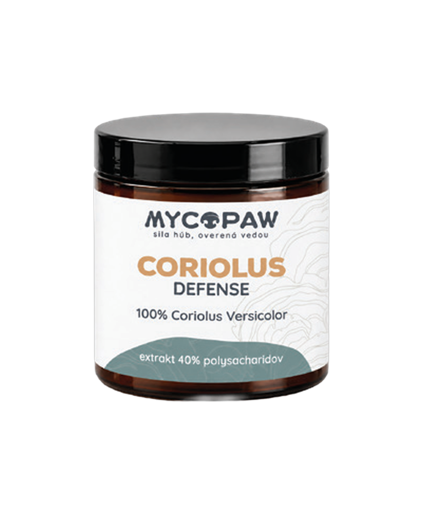MycoPaw Coriolus Defense, 100 % extrakt z Coriolus versicolor